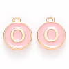 Golden Plated Alloy Enamel Charms LS-ENAM-S118-07O-1