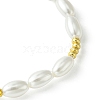 ABS Plastic Imitation Pearl Rice Beaded Stretch Bracelets for Women BJEW-JB10577-4