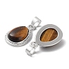 Natural Tiger Eye Pendants G-M405-05P-04-3