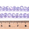 Electroplate Glass Beads Strands X-EGLA-A044-T6mm-B17-2