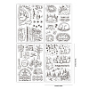 Globleland 4Pcs 4 Styles Custom Winter Theme PVC Plastic Clear Stamps DIY-GL0004-87A-6