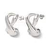 Non-Tarnish 304 Stainless Steel Twist Infinity Stud Earrings EJEW-I286-03P-1