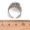 V-Shaped 304 Stainless Steel Cuff Ring Components SA-CBAC0DF-01D-P-3