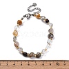 Natural Lodolite Quartz Beaded Bracelets for Women G-P563-07P-11-5