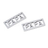 201 Stainless Steel Filigree Joiners STAS-T044-276P-2
