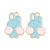 Alloy Enamel Pendants PALLOY-D015-04B-2