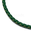 Polyester Cord Braided Bracelet Makings MAK-Z003-01G-21-2