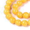Dyed Natural Mashan Jade Round Beads Strands G-T139-8mm-67A-4
