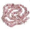 Chip Natural Madagascar Rose Quartz Bead Strands G-M344-50A-5