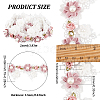 Embroidery Polyester Lace Trim DIY-WH0292-80-2