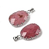 Natural Rhodonite Pendants G-H086-01P-07-2