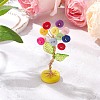 Resin Button Tree of Life Decorations AJEW-JF03414-01-1