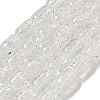 Transparent Crackle Glass Beads Strands X-GLAA-NH0001-04K-1