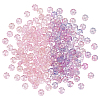 200Pcs 2 Colors Transparent Glass Beads GLAA-WR0001-16-1