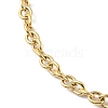 Ion Plating(IP) 304 Stainless Steel Cable Chain Bracelets for Men Women BJEW-M293-04G-2
