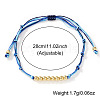Brass Round Beads Braided Bead Bracelets AZ5003-1-2