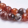 Natural Striped Agate/Banded Agate Beads Strands G-P364-24-6mm-3