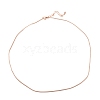 Brass Snake Chain Necklaces NJEW-K123-07RG-2