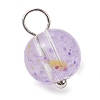 Baking Painted Glass Beads Charms PALLOY-JF03132-02-4