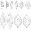 SUNNYCLUE 100Pcs 5 Styles 304 & 201 & 316 Surgical Stainless Steel Pendants STAS-SC0006-84-1