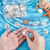 30Pcs Natural Capiz Shell Dangle Earring Settings EJEW-PH01453-3