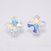 K9 Glass Rhinestone Pendants GLAA-K034-B03-2