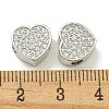 Rack Plating Brass Micro Pave Cubic Zirconia Beads KK-K386-16P-3