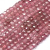 Natural Strawberry Quartz Beads Strands G-D0013-38-1
