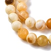 Natural Yellow Jade Beads Strands G-F591-17-8MM-4