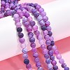 Natural Crackle Agate Beads Strands X-G-G055-6mm-8-4