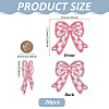 20Pcs Bowknot Embroidery Cloth Iron On/Sew On Patches DIY-FG0007-64A-2