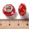 Mabe Solid Color Copper Buckle Acrylic European Beads OACR-M024-03P-04-3