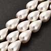 Electroplate Shell Pearl Beads Strands BSHE-G010-10x16mm-01-2