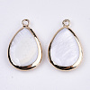 Natural Freshwater Shell Pendants X-SSHEL-R045-13-2