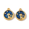 Alloy Enamel Pendants ENAM-M056-15KCG-2