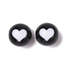 Two-Tone Acrylic Beads OACR-U003-02B-1