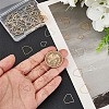 80Pcs 8 Styles Zinc Alloy Linking Rings FIND-GA0004-09-3