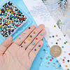  800Pcs 10 Colors  Synthetic Turquoise Beads Strands TURQ-NB0001-09-3