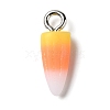 Halloween Opaque Resin Candy Corn Charms RESI-G102-01-2