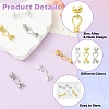 6Pcs 3 Colors Zinc Alloy S-Hook Clasps FIND-CJ0005-10-3
