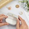 1Pc Rectangle Velvet Couple Rings Box CON-BBC0001-20C-3