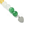 2Pcs Natural Gemstone Keychain KEYC-JKC01172-5