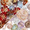 40Pcs 5 Colors Transparent Acrylic Beads MACR-YW0003-46A-2