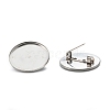 Non-Tarnish 304 Stainless Steel Brooch Findings LS-STAS-G250-04P-E-3