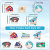 7Pcs 7 Styles Sports Themed Alloy Enamel Brooches JEWB-SC0001-69-2
