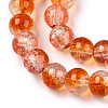 Transparent Crackle Baking Paint Glass Beads X1-DGLA-T003-01C-11-3