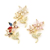 Rack Plating Real 18K Gold Plated Brass Pendants KK-B077-19G-1