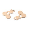 Long-Lasting Plated Brass Charms KK-K336-06KCG-2