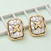 Alloy Stud Earrings EJEW-M092-04G-1