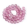 Handmade Foil Glass Beads Strands FOIL-N033-05F-2